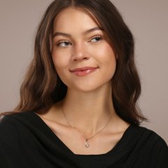 Zlatý přívěsek se zirkony anděl ZP0379XJ80-7300 (585/1000) 0,73g