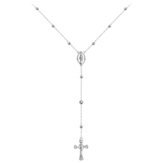 MINET Strieborný náhrdelník RŮŽENEC