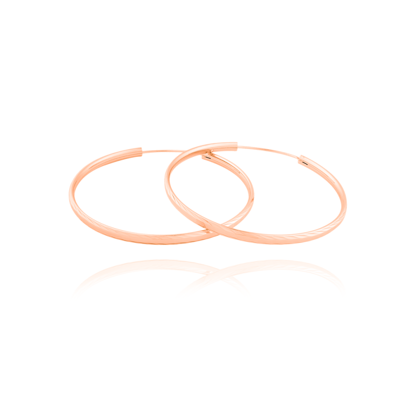 Pozlátené strieborné náušnice kruhy JVD SVLE0217XD5RO40 (priemer 40mm) Pozlátené strieborné náušnice kruhy JVD SVLE0217XD5RO40 (priemer 40mm)