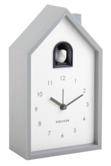 Stolové hodiny s kukučkovým budíkom 6015GY Karlsson 20cm