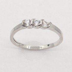 Zlatý prsten AZ915W, vel. 54, 1.75 g