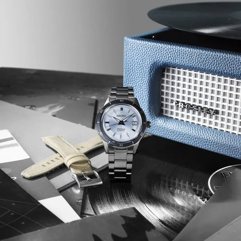 Seiko SRPL19J1 Presage Style 60s European Exclusive in ‘retro blue’
