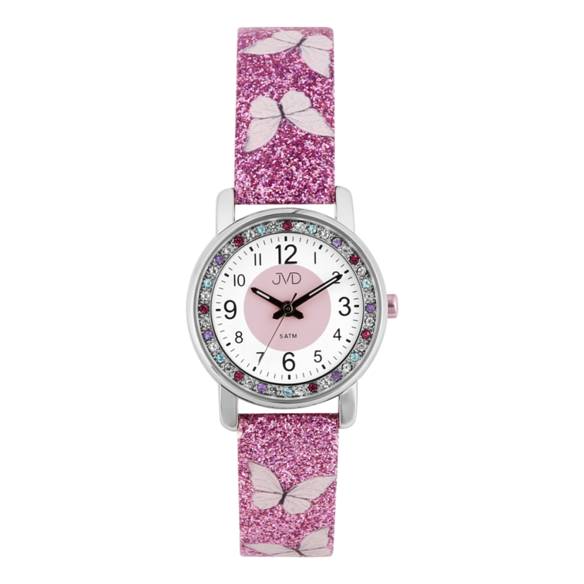 Dětské náramkové hodinky s motivem motýl JVD J7238.1