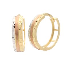 Zlaté náušnice z bieleho zlata OT46369 (585/1000) 2.2 g