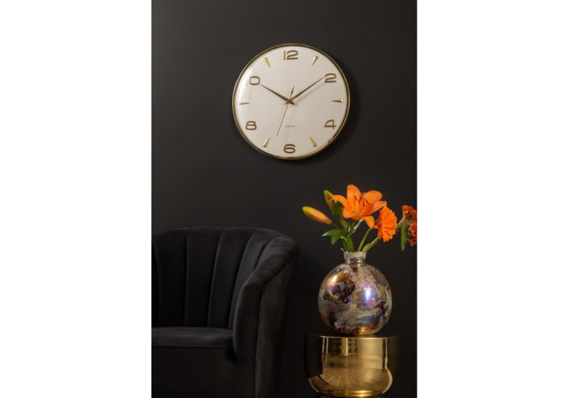 Dizajnové nástenné hodiny 6017WH Karlsson 40cm