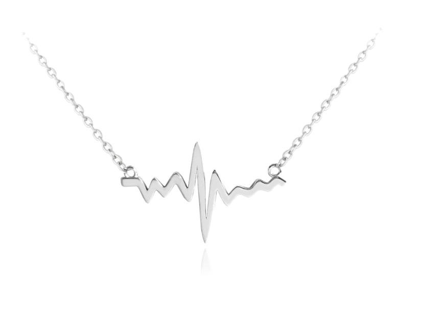 MINET Stříbrný náhrdelník z lásky HEARTBEAT MINET Stříbrný náhrdelník z lásky HEARTBEAT