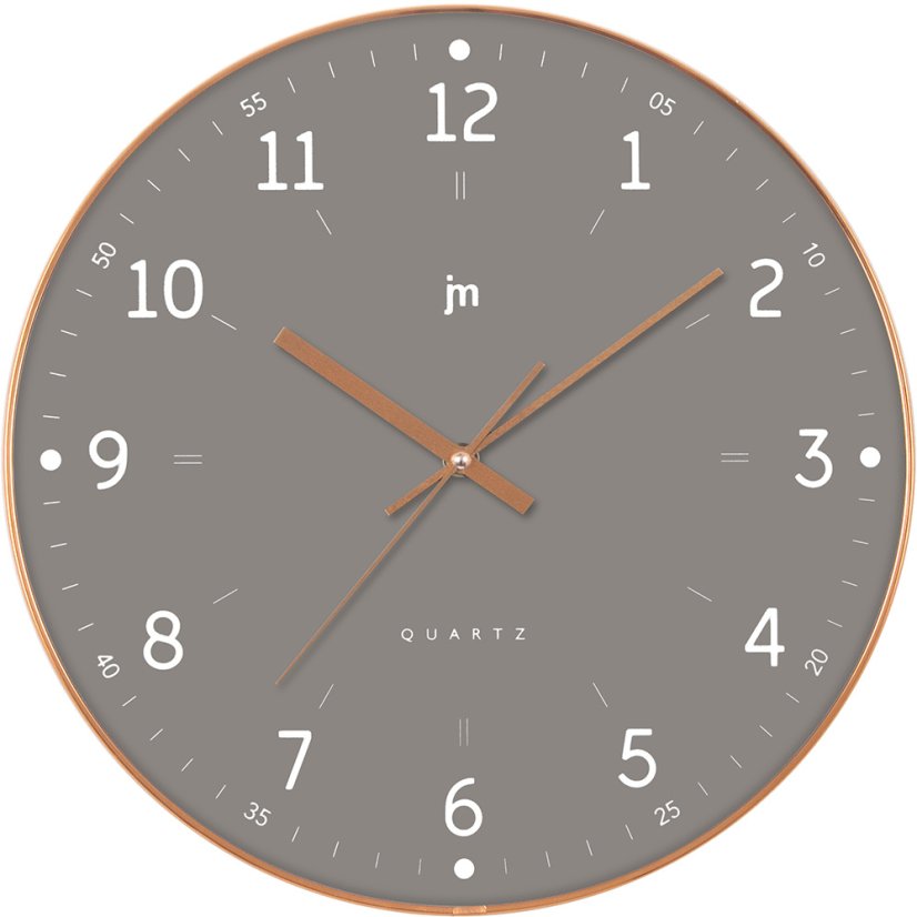 Designové nástěnné hodiny L00975G Lowell 35cm
