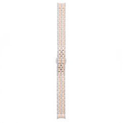 Ocelový řemínek na hodinky RA.13218 (14 mm) - stříbrný/růžový - PRIM Lyra Lady edice 01 - RA.13218.1414.7023.B