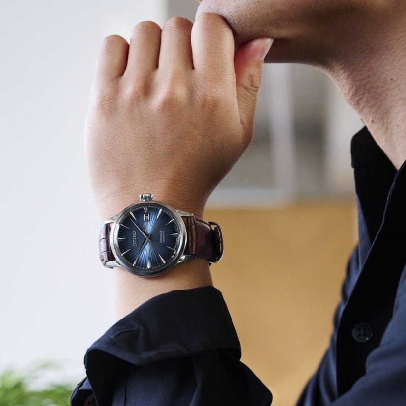 Seiko SRPK15J1 ‘Midnight Blue Moon’ Presage Cocktail Time