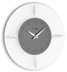 Dizajnové nástenné hodiny I060MAT smoke grey IncantesimoDesign 35cm