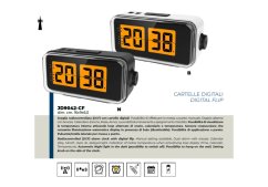 Digitální stolní překlápěcí hodiny JD9042B Lowell řízené signálem DCF 16cm