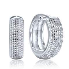 MINET Elegantné strieborné náušnice