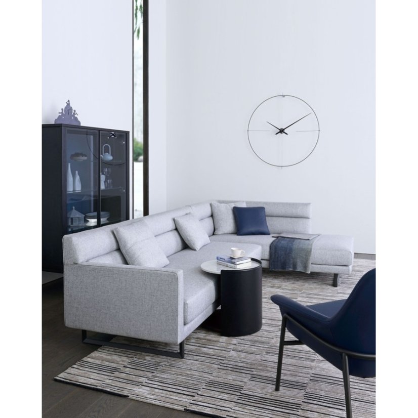 Luxusní designové nástěnné hodiny Nomon Bilbao L 110cm, černo-černé