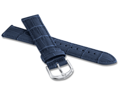 Tmavě modrý prošitý řemínek CROCO - 20