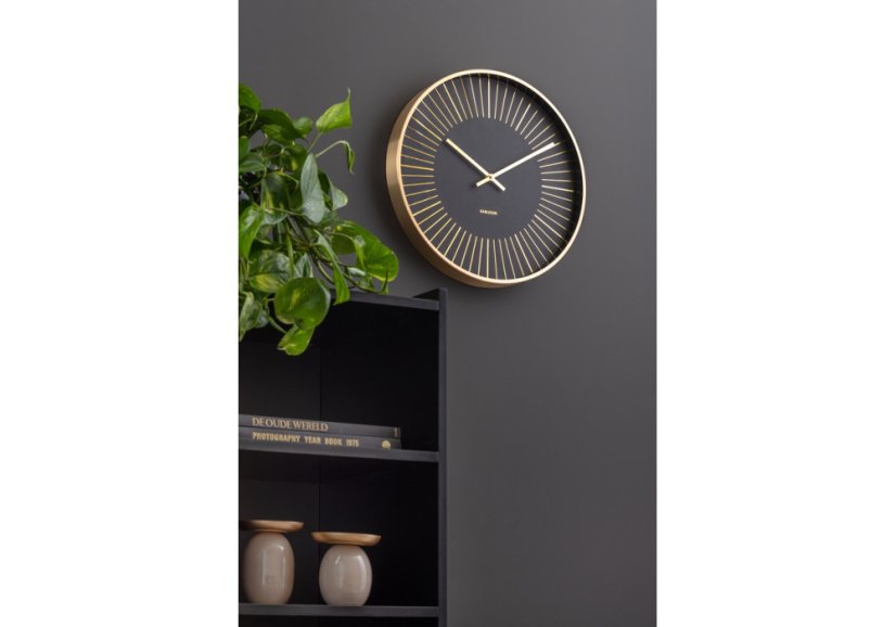 Dizajnové nástenné hodiny 5917BK Karlsson 40cm