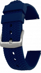 LAVVU Modrý štruktúrovaný silikónový remienok na hodinky - 20