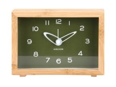 Designové hodiny s budíkem 6034GR Karlsson 19cm