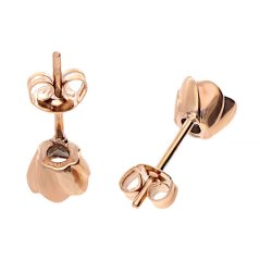 Nerezové náušnice 7920 - růžově pozlacené - SER.7920