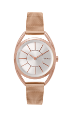 Růžové dámské hodinky MINET ICON ROSE GOLD MESH  MWL5015
