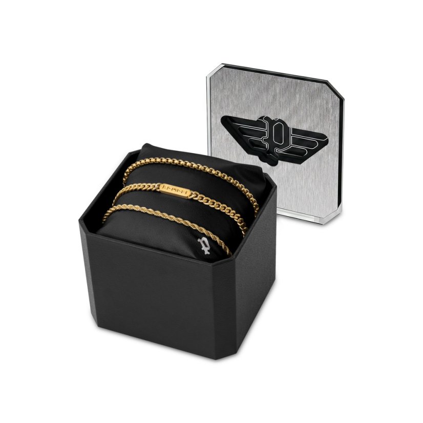 Náramek POLICE - SET 3 náramků - Steelwave PEAGB0014201-SE