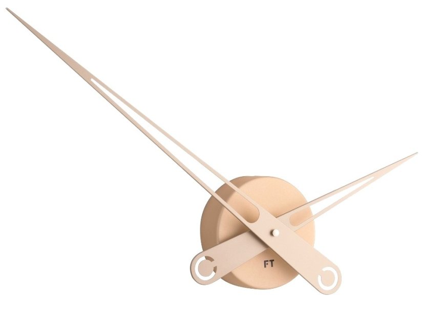 Dizajnové nástenné hodiny Future Time FT9650CM Hands champagne 60cm