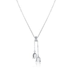 Stříbrný náhrdelník JVD SVLN0500X61BI45