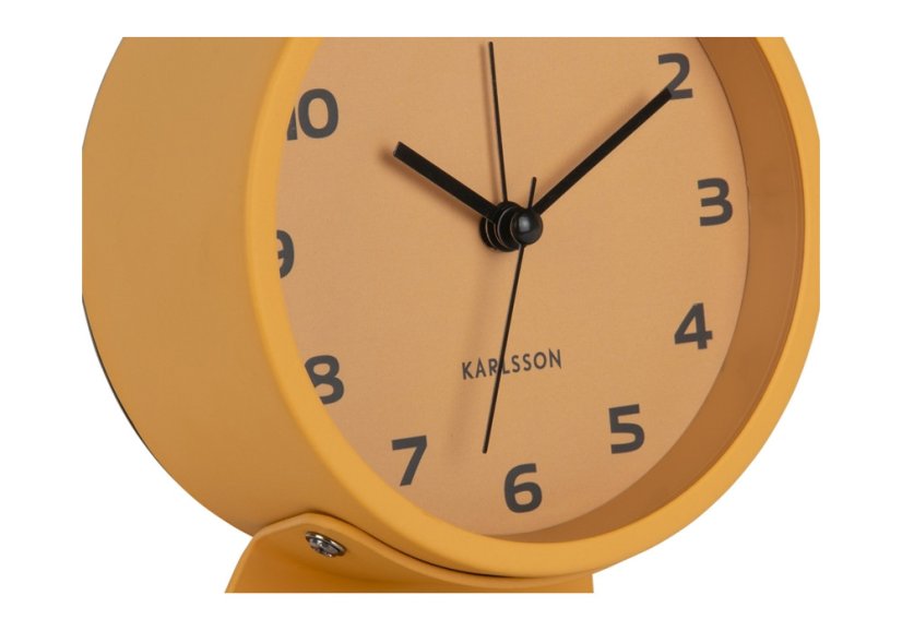 Stolové hodiny s budíkom 6082YE Karlssson 13cm