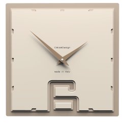 Designové hodiny 10-004 CalleaDesign Breath 30cm (více barevných verzí) Barva béžová (nejsvětlejší)-11 - RAL1013