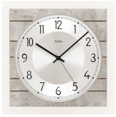 Designové nástěnné hodiny 5564 AMS řízené rádiovým signálem 25cm
