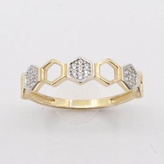 Zlatý prsteň AZR2677, veľ. 60, 1.65 g
