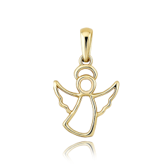 MINET Elegantní zlatý přívěs anděl Au 585/1000 0,60g