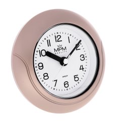 Kúpeľňové hodiny MPM Bathroom clock - ružové zlatenie - E01.2526.23