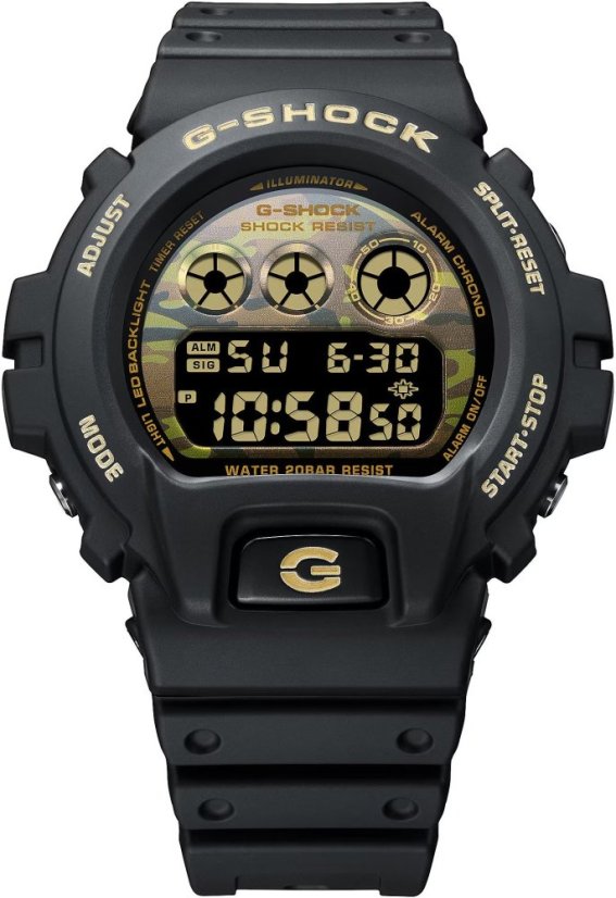 CASIO DW-6900CF-1ER G-Shock Camo and Gold Series