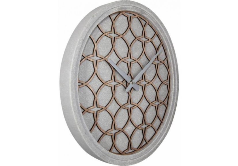 Dizajnové nástenné hodiny 3212br Nextime Concrete Love 39cm