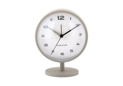 Dizajnové stolné hodiny s budíkom 6027GY Karlsson 14cm