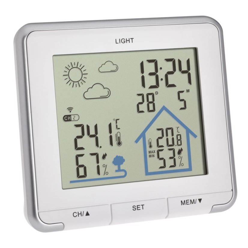 TFA 35.1153.02 - Domácí meteostanice s předpovědí počasí LIFE - bílá