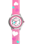 Ružové trblietavé dievčenské hodinky so srdiečkami CLOCKODILE HEARTS CWG5062