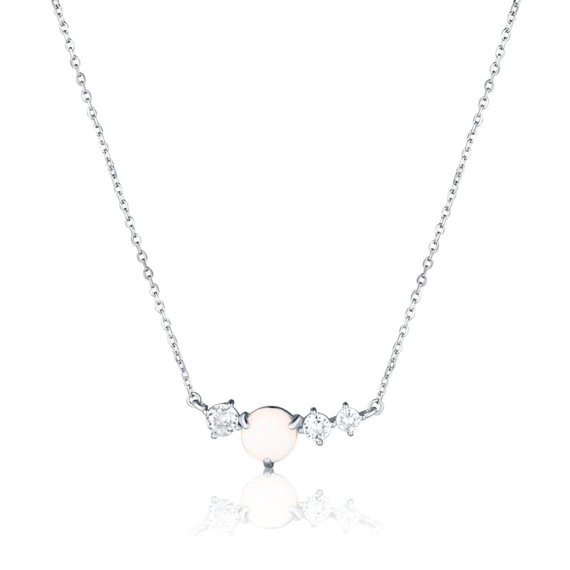 Strieborný náhrdelník JVD SVLN0783SH2O145