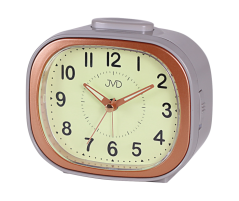 Ručičkový budík s tichým chodem Luminiscenční ciferník JVD SRP1201.3