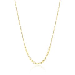 Pozlátený strieborný náhrdelník JVD SVLN0704S75GO45