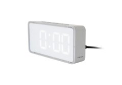 Designové LED hodiny - budík 6040WH Karlsson 14cm