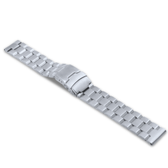 LAVVU Masivní stříbrný ocelový řemínek - 20