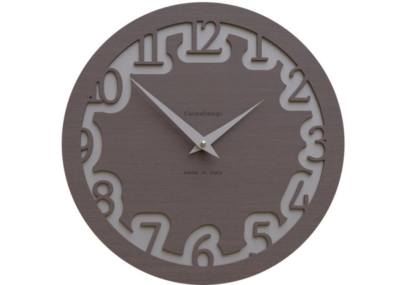 Dizajnové hodiny 10-002 CalleaDesign Labirinto 30cm (viac farebných verzií) Farba ružová lastúra (najsvetlejšia)-31 Dyha šedý koreň - 84