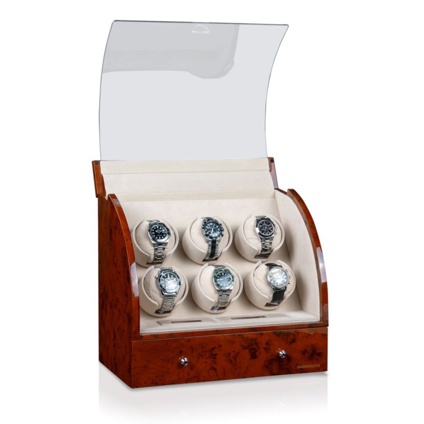 Natahovač hodinek DESIGNHÜTTE 70005-28 Basel 6 Kořenové dřevo