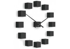 Dizajnové nástenné nalepovacie hodiny Future Time FT3000BK Cubic black