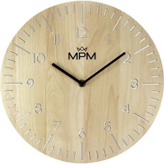 Dřevěné hodiny s tichým chodem MPM E07M.4120.53