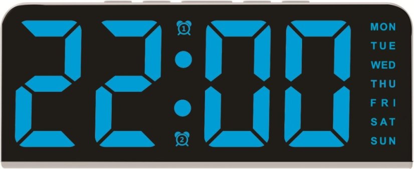 Designový digitální LED budík JD9541A Lowell 16cm