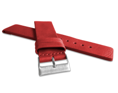 LAVVU Červený hladký remienok PLAIN z luxusnej kože Top Grain - 22