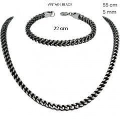 Ocelový náhrdelník + náramek 24334501