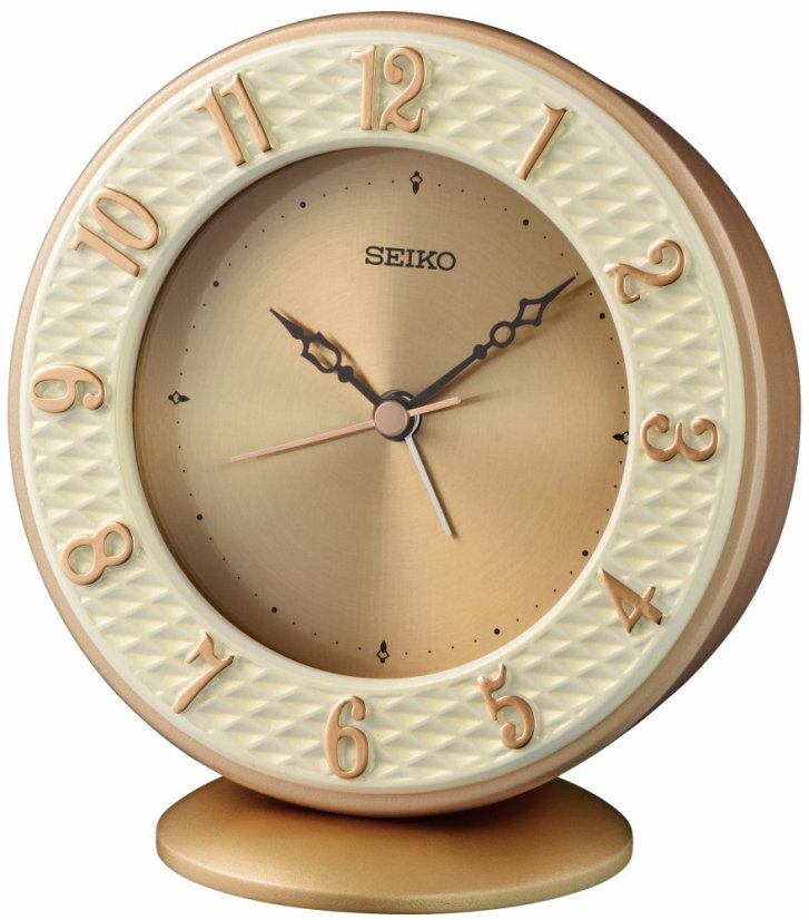 Budík s tichým chodem Seiko QXE066P Budík s tichým chodem Seiko QXE066P